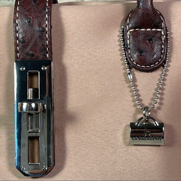 LA BAGAGERIE  Nylon & Leather Trim Tote Bag - Picture 7 of 14